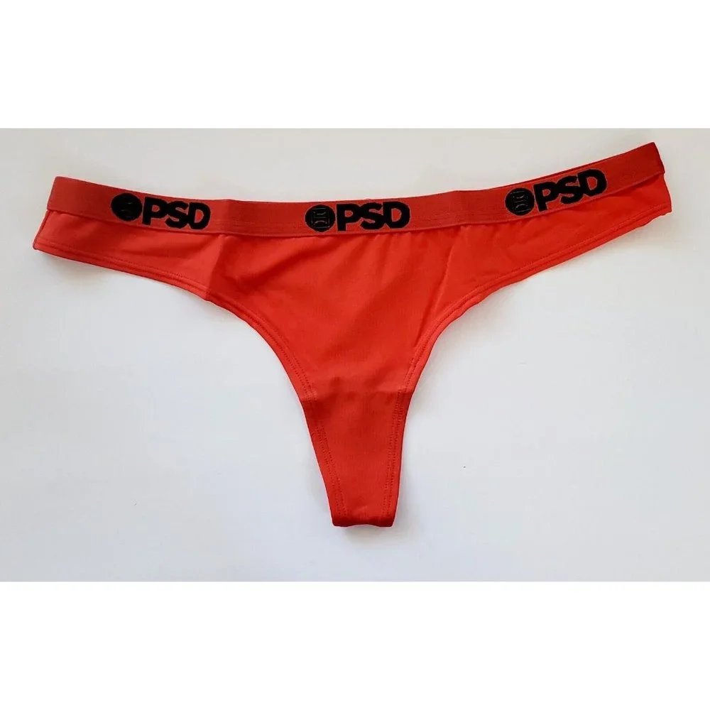 PSD Underwear Womens Thong - PSD Underwear Thong Red, Moisture Wicking, Large - Picture 8 of 8